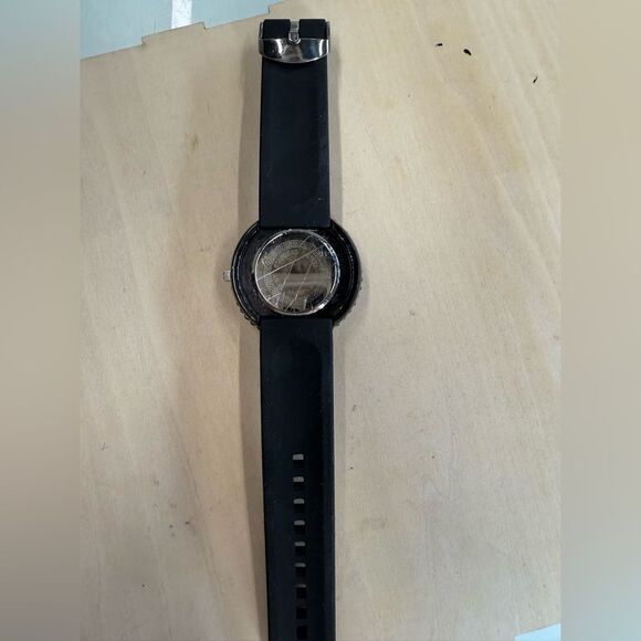 Gorgeous generic quartz watch new battery rubber band so much bling PURPLE - Picture 3 of 8